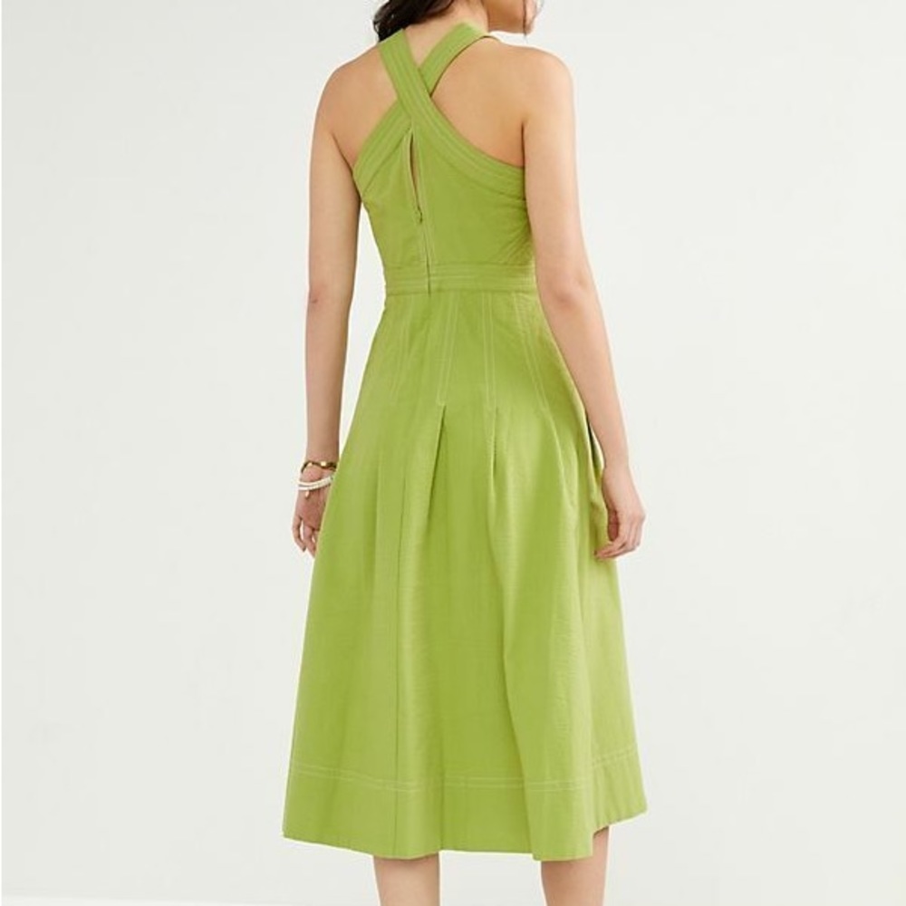 Maeve Alessandra Cross-Back Midi Dress